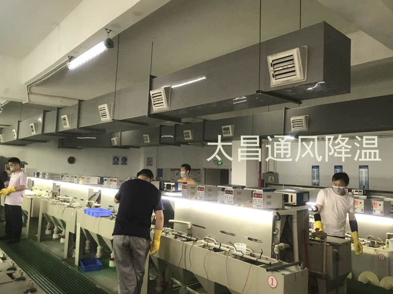 東莞某電鍍車間環(huán)?？照{(diào)降溫案例